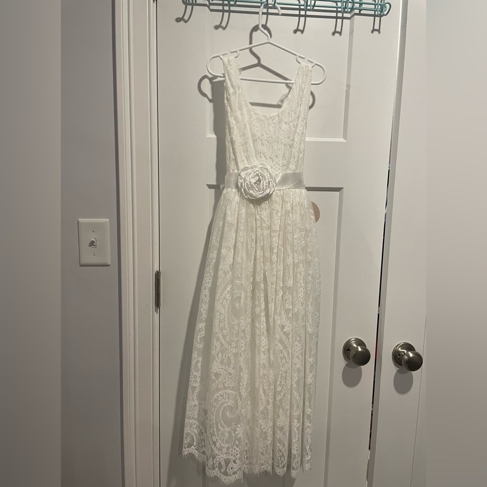 Girls white dress